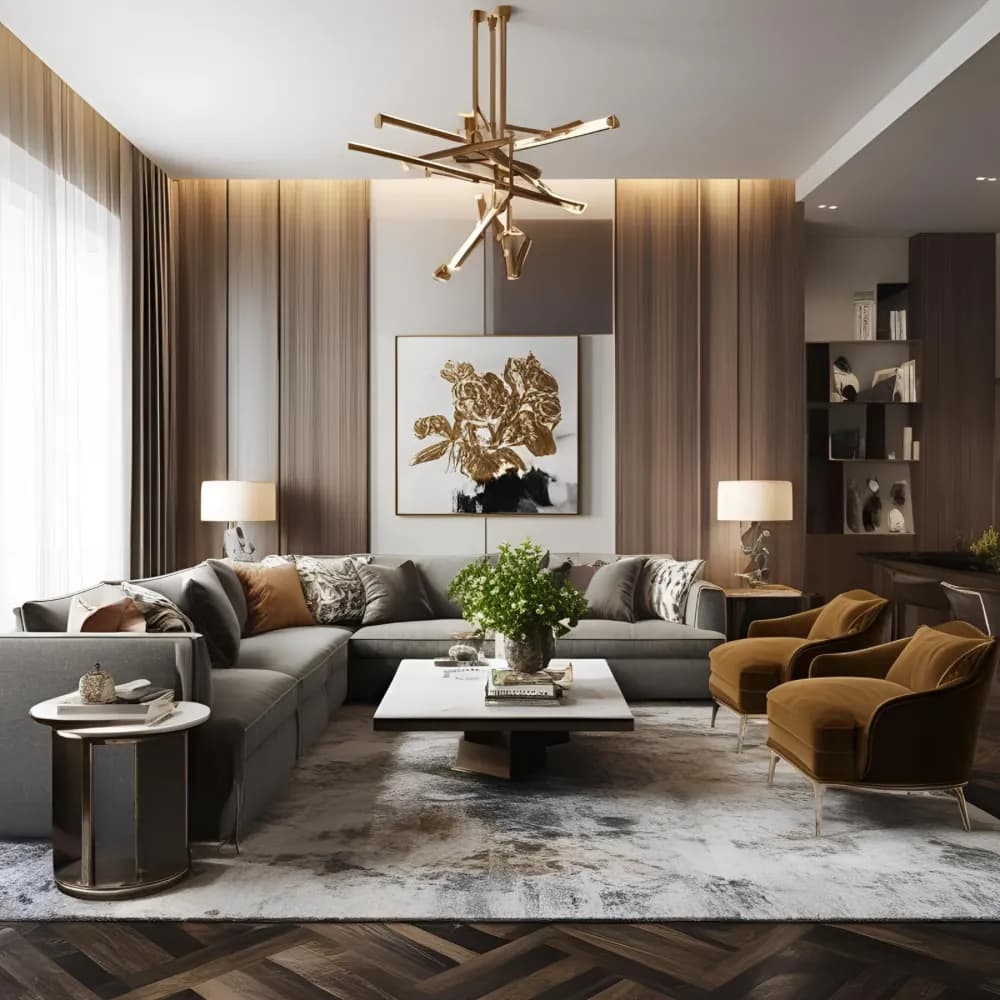 Interior staging background